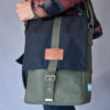 Mochila matera negro con verde - Imagen 2