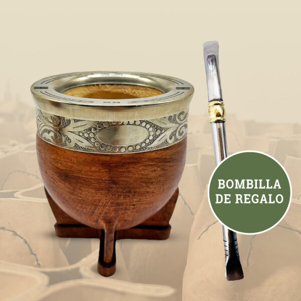 Mate Imperial Virola de Alpaca Personalizado + Bombilla de regalo - Imagen 2