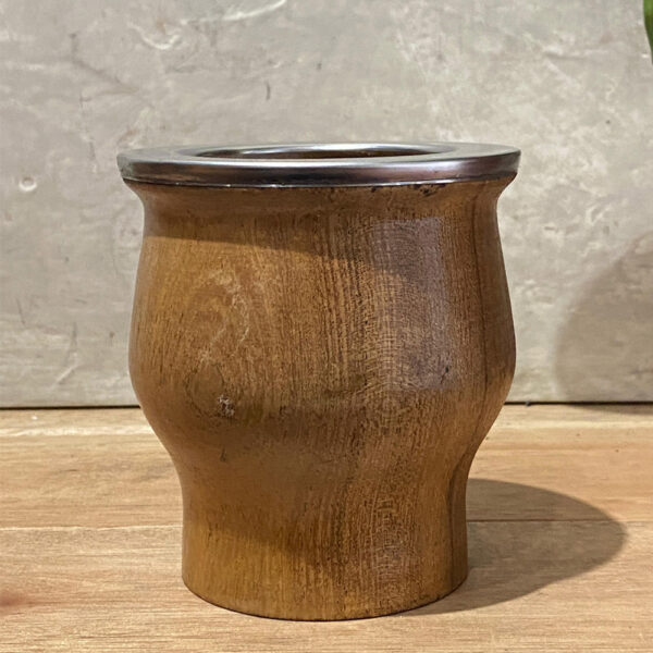 Mate de madera personalizado con bombilla de regalo