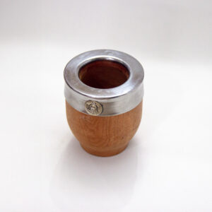 Mate Imperial de Algarrobo Personalizado Fleje Liso + Bombilla de regalo